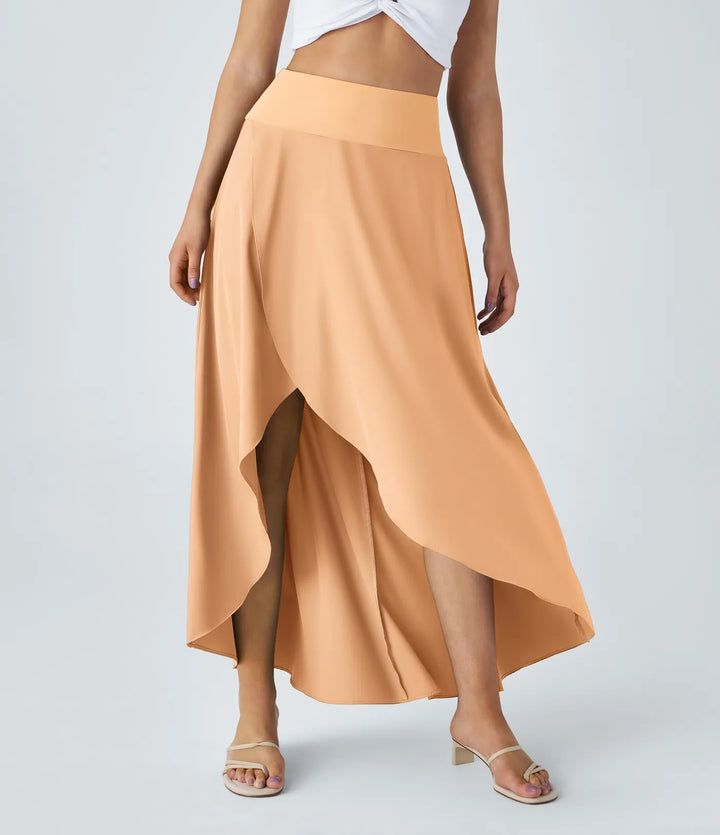 Natalia | Jupe Maxi Fendue et Confortable" can be rewritten as "Jupe Maxi Fendue Natalia - Élégance et Confort.
