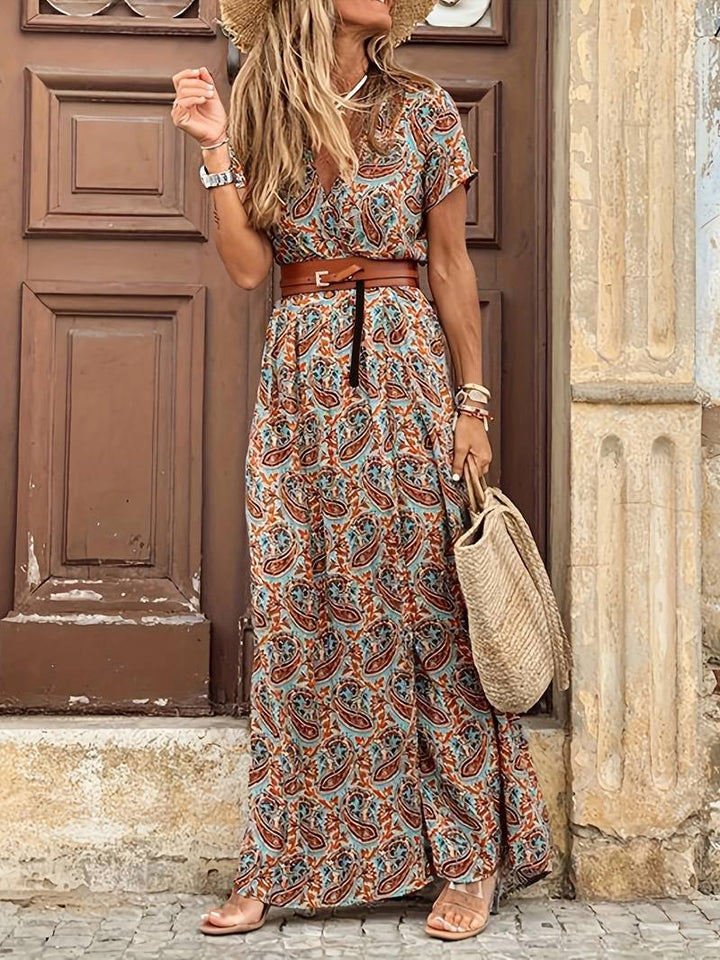 Kate - Robe Élégante à Manches Bouffantes Plissées