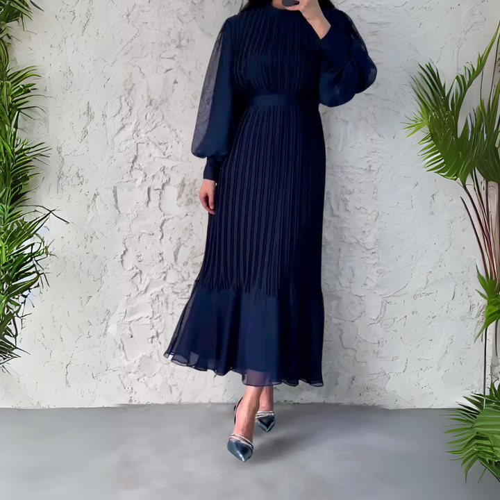 Cami - Robe de Soirée Élégante Française d'Automne avec Détails en Tricot