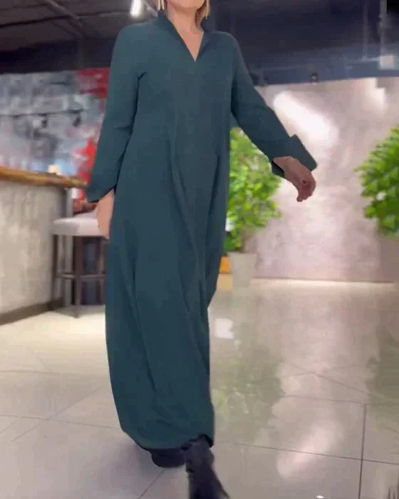 Evie - Maxi Robe Ample au Style Rétro