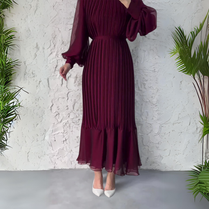 Cami - Robe de Soirée Élégante Française d'Automne avec Détails en Tricot