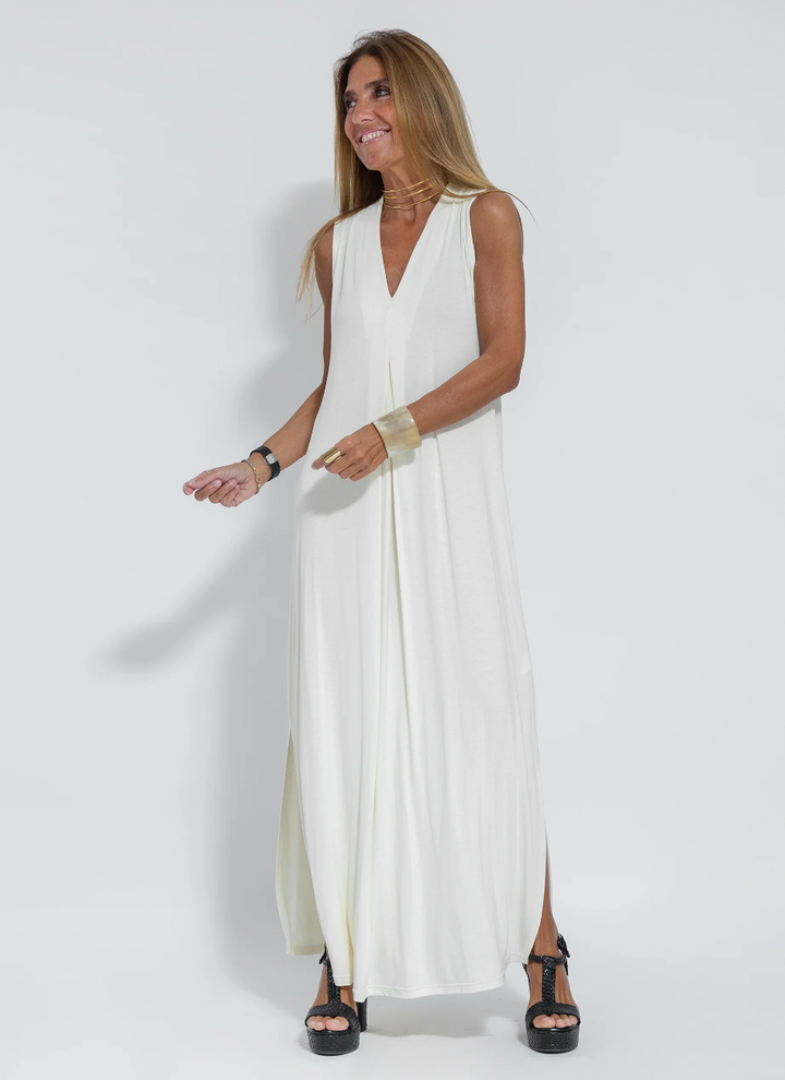 Kendall - Robe Maxi d'Été Unie