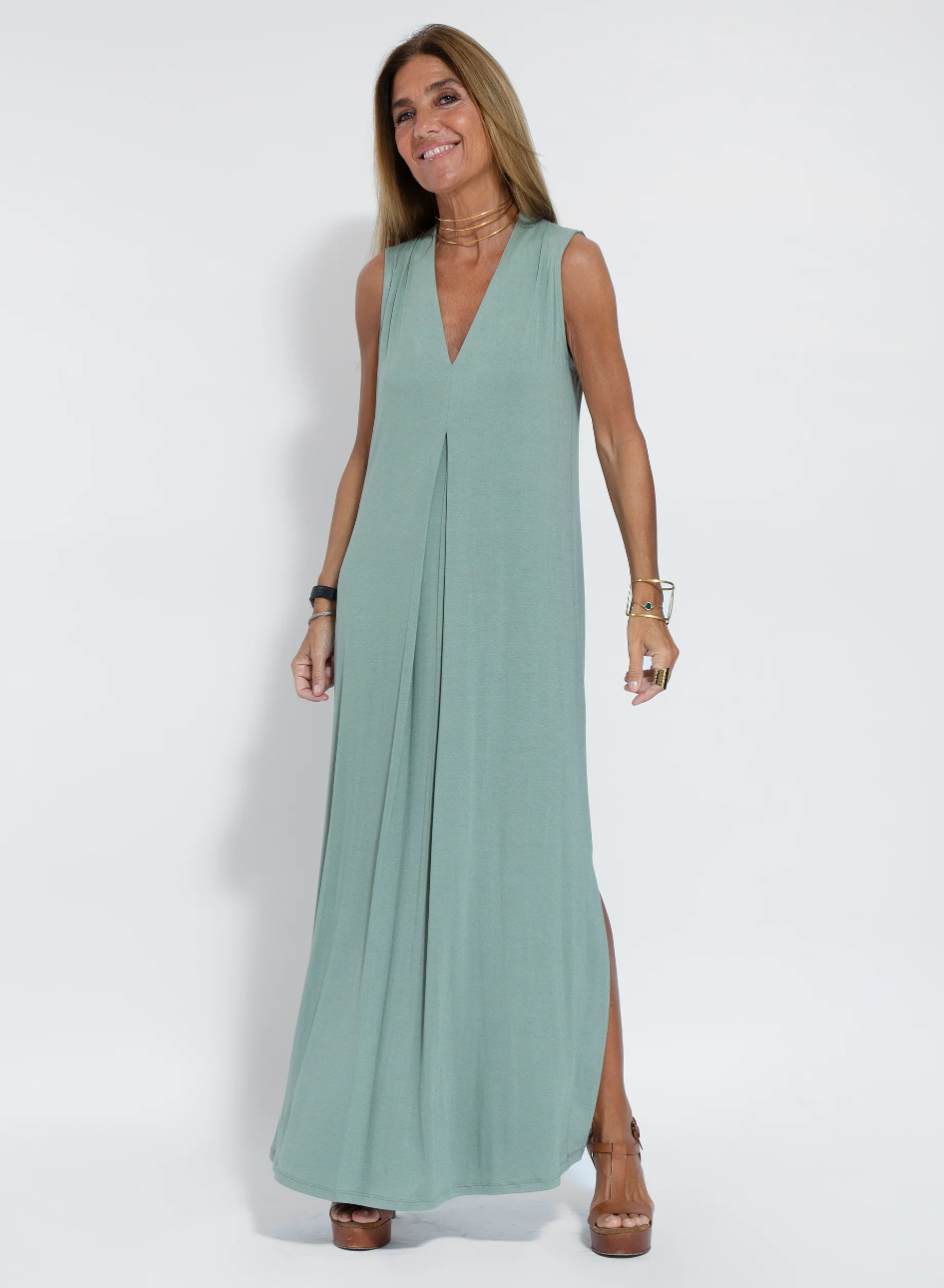 Kendall - Robe Maxi d'Été Unie