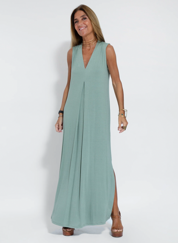 Kendall - Robe Maxi d'Été Unie