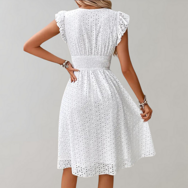 Eira - Élégante Robe Midi Élastique
