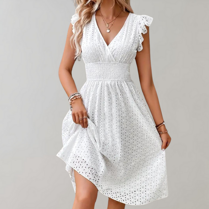 Eira - Élégante Robe Midi Élastique