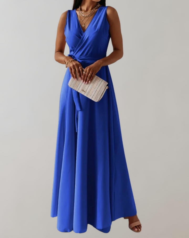 Izora - Élégante robe sans manches avec décolleté en V