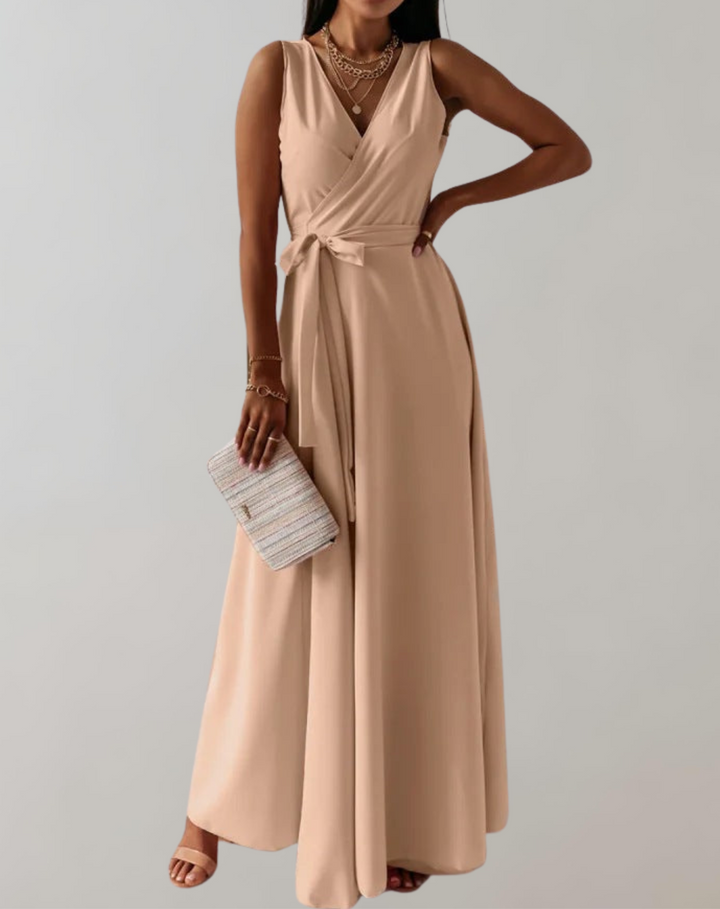 Izora - Élégante robe sans manches avec décolleté en V