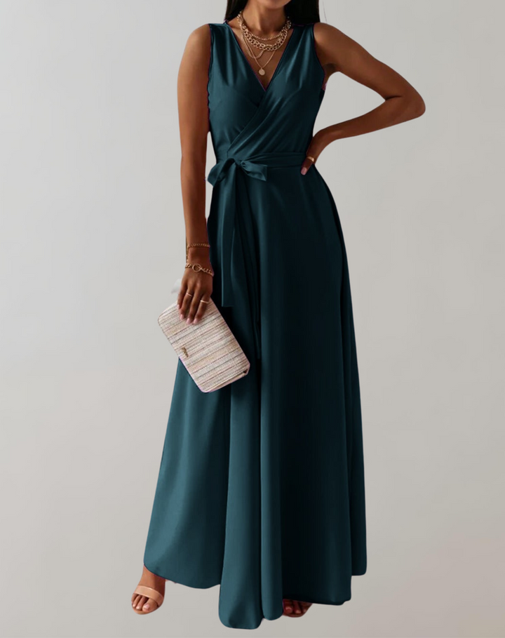 Izora - Élégante robe sans manches avec décolleté en V