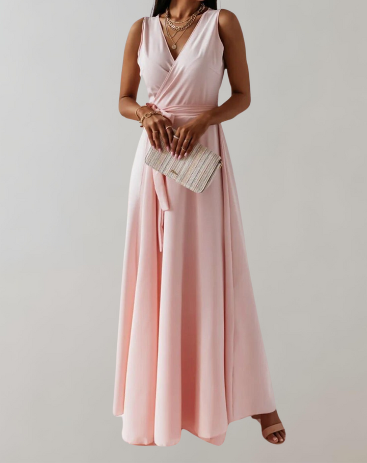 Izora - Élégante robe sans manches avec décolleté en V