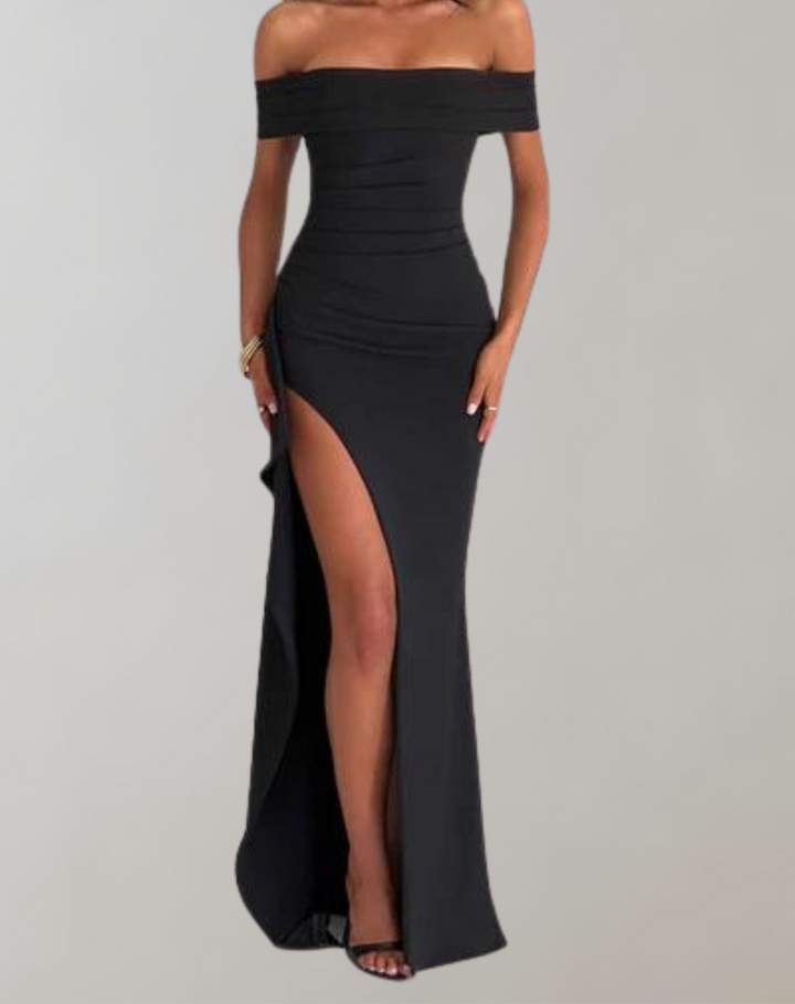 Ivara - Élégante Robe de Soirée à Épaules Nues