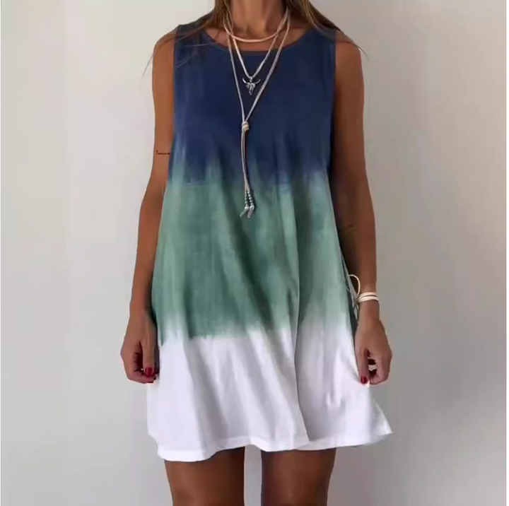 Josie - Mini Robe à Imprimé Tie-Dye Dégradé