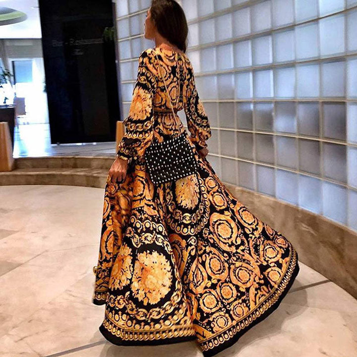 Melody - Robe Maxi d'Été Boho avec Col en V