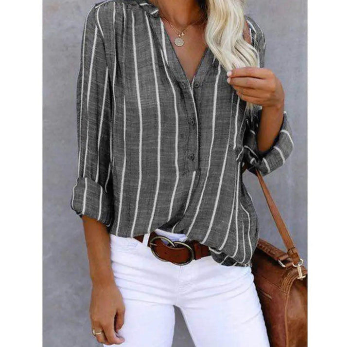 Giana™ - Casual Striped Blouse