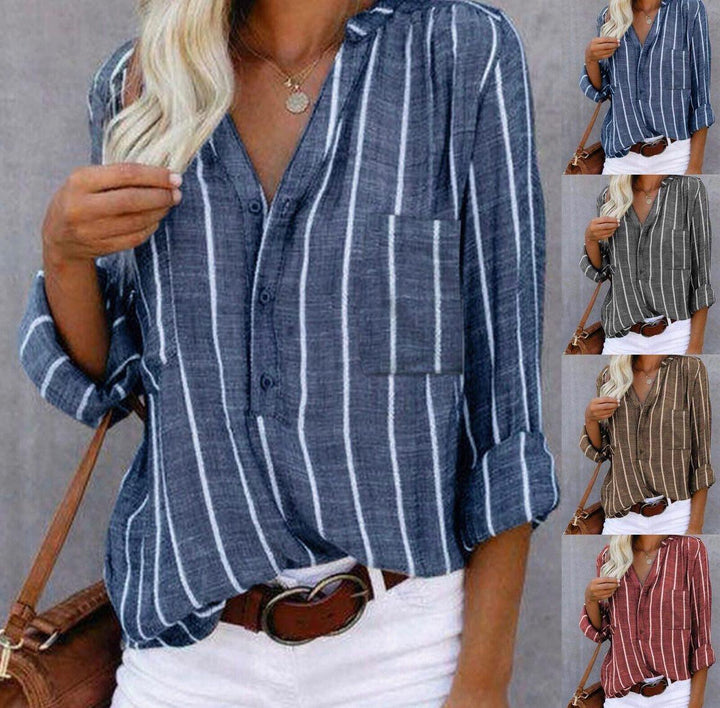 Giana™ - Casual Striped Blouse