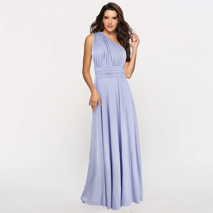 Lacie - Élégante robe longue de demoiselle d'honneur