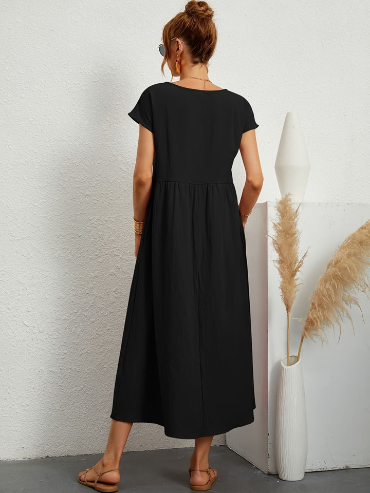 Kimber - Robe Midi Décontractée à Col Rond