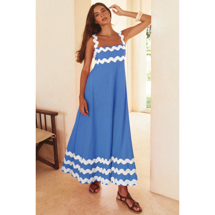 Wrenley - Robe Maxi Boho à Encolure Échancrée