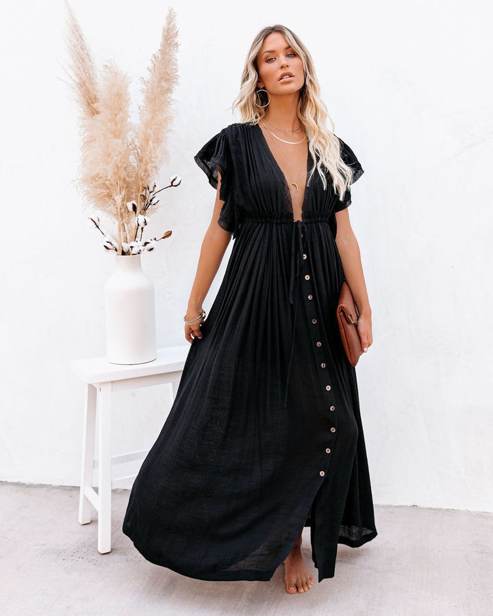 Audra - Kimono de Plage Boho avec Col en V