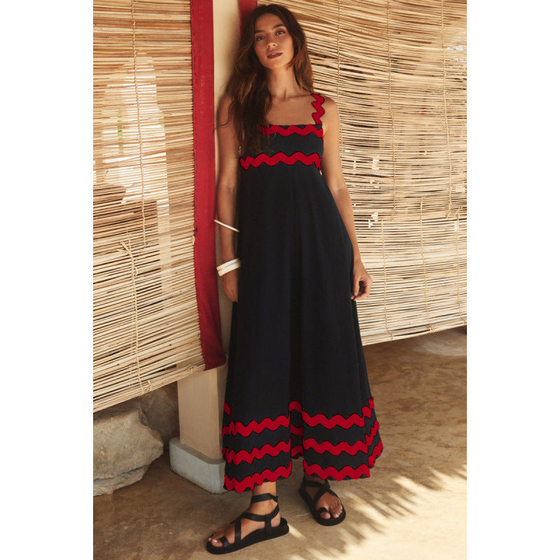 Wrenley - Robe Maxi Boho à Encolure Échancrée
