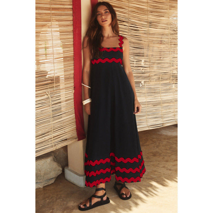 Wrenley - Robe Maxi Boho à Encolure Échancrée