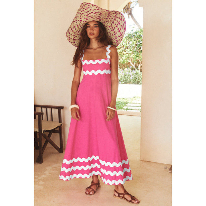 Wrenley - Robe Maxi Boho à Encolure Échancrée