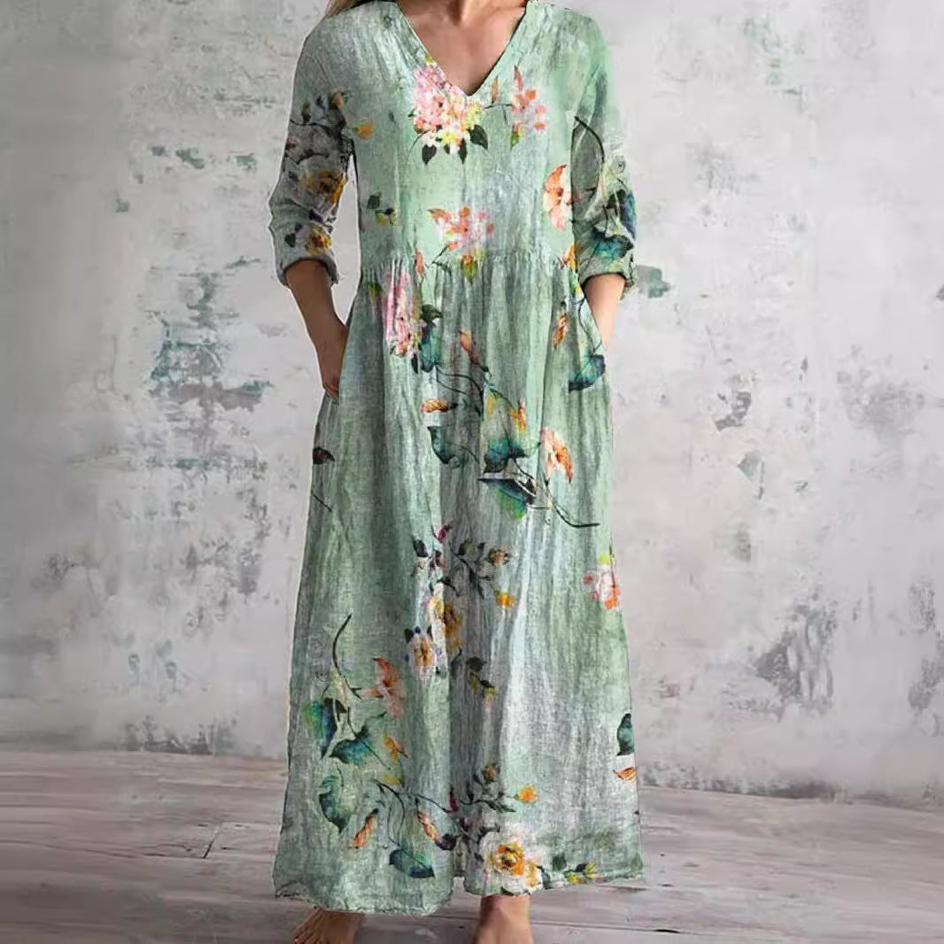 Ivoire - Maxi Bohème Floral Dress