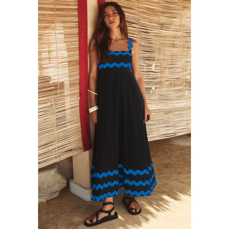 Wrenley - Robe Maxi Boho à Encolure Échancrée