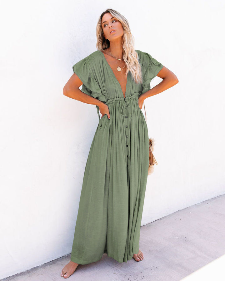 Audra - Kimono de Plage Boho avec Col en V