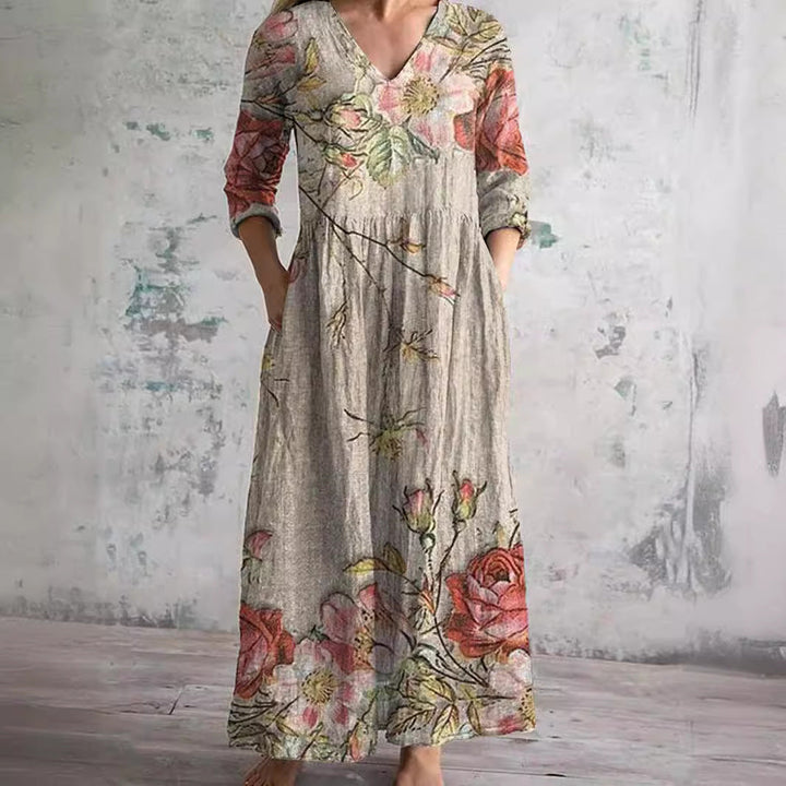 Ivoire - Maxi Bohème Floral Dress