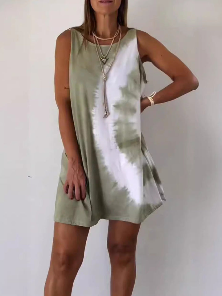 Josie - Mini Robe à Imprimé Tie-Dye Dégradé