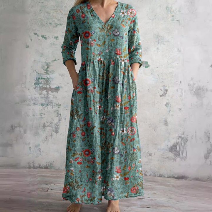 Ivoire - Maxi Bohème Floral Dress