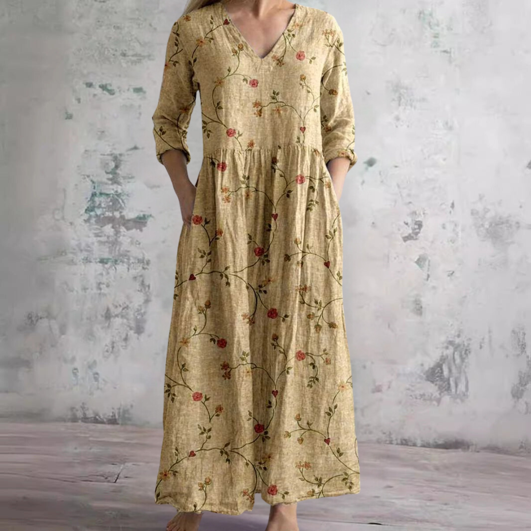 Ivoire - Maxi Bohème Floral Dress
