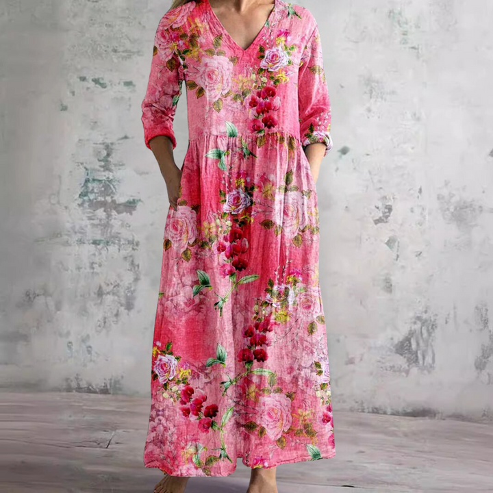 Ivoire - Maxi Bohème Floral Dress
