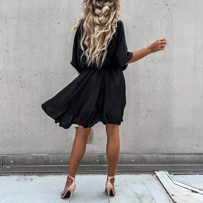 Lennon - Robe Mini Chic d'Été à Taille Haute