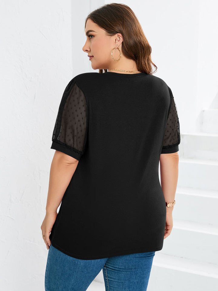 Rhianna™ - Élégante blouse à manches bouffantes