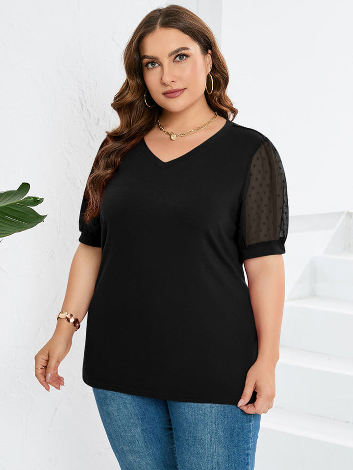Rhianna™ - Élégante blouse à manches bouffantes