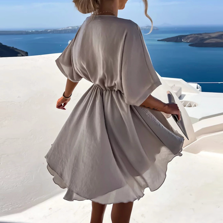 Lennon - Robe Mini Chic d'Été à Taille Haute