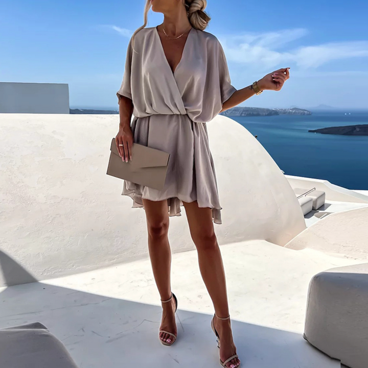 Lennon - Robe Mini Chic d'Été à Taille Haute