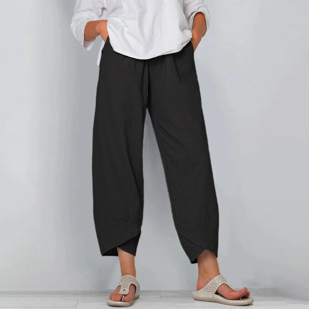 Violette – Pantalon à jambes larges élégant