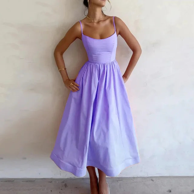 Delaney - Robe évasée à taille cintrée flatteuse
