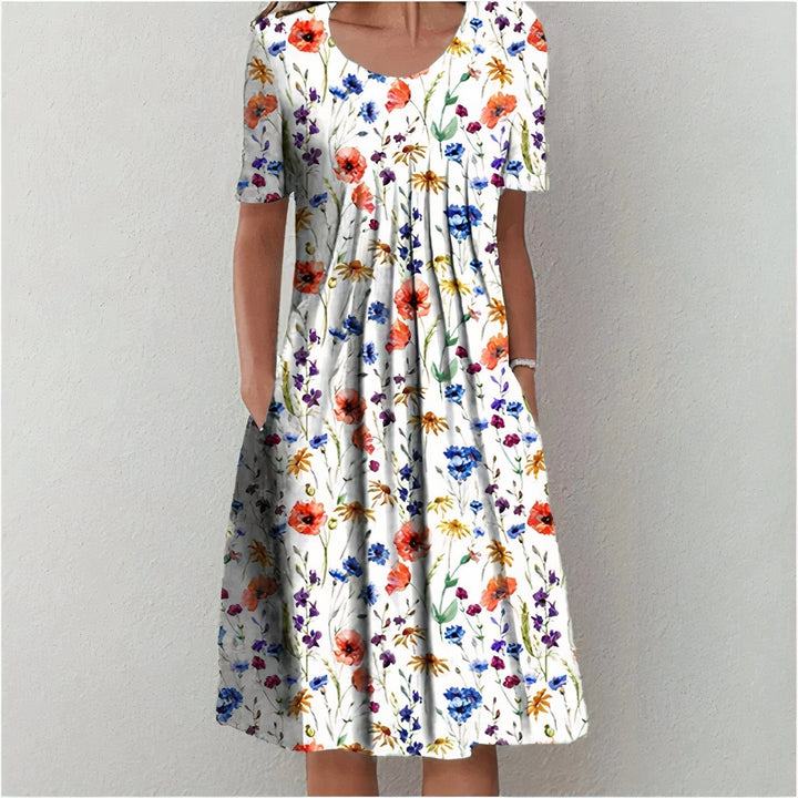 Leilani - Robe de soirée à volants Éclosion d'été
