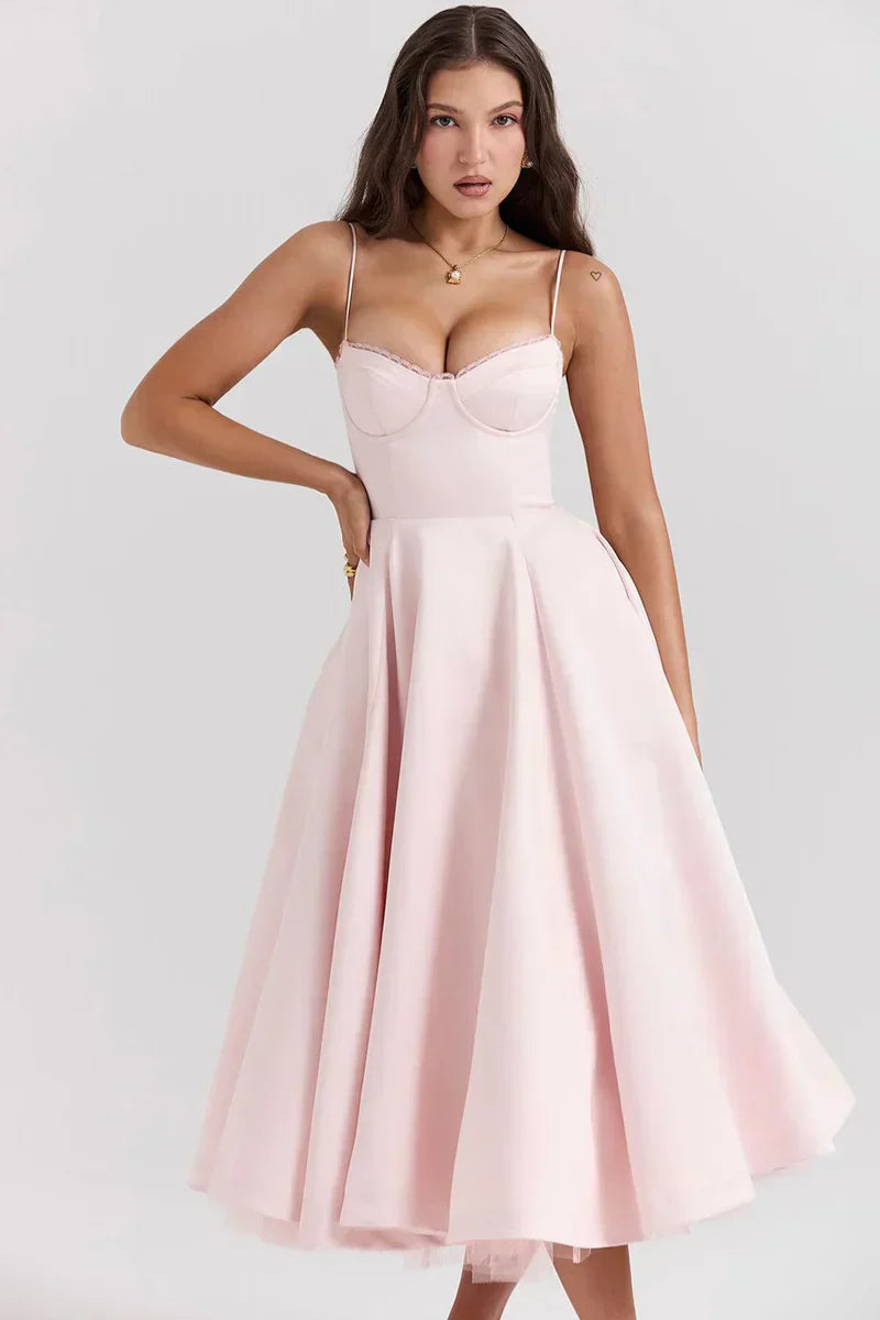 Minerva - Robe de Luxe à Bretelles Spaghetti pour Princesse