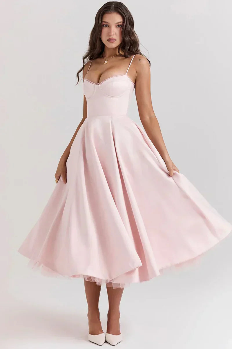 Minerva - Robe de Luxe à Bretelles Spaghetti pour Princesse