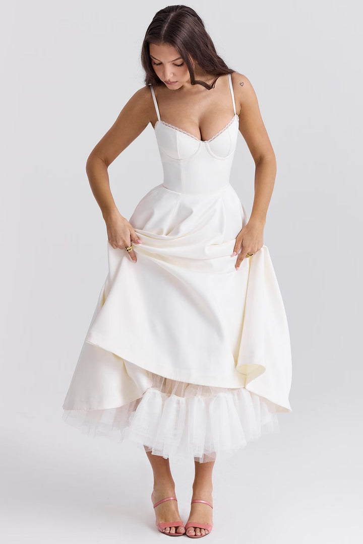 Minerva - Robe de Luxe à Bretelles Spaghetti pour Princesse