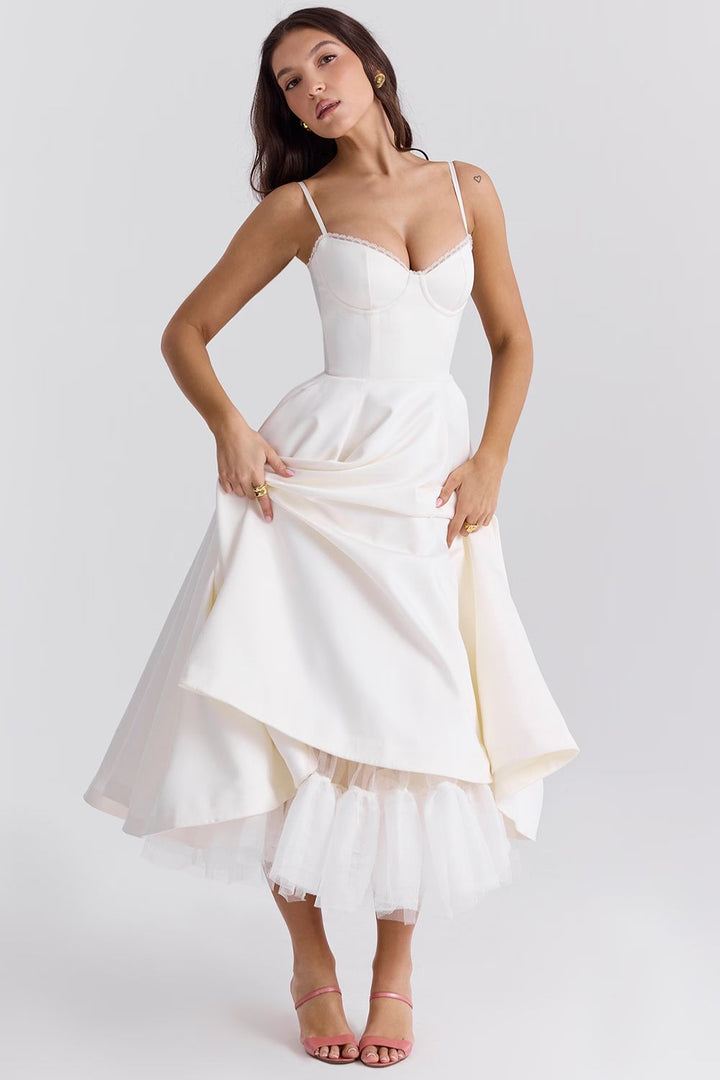 Minerva - Robe de Luxe à Bretelles Spaghetti pour Princesse