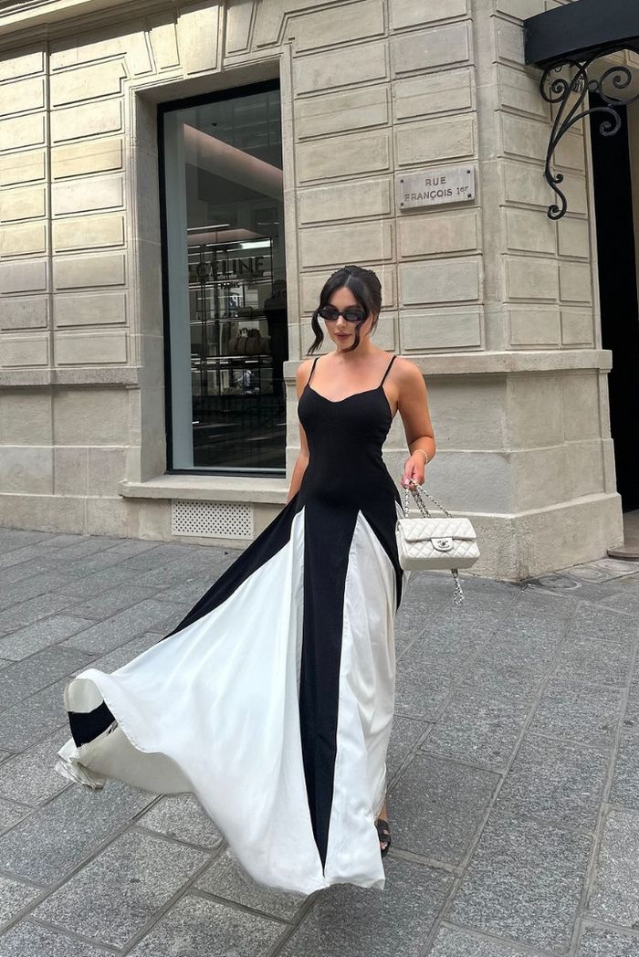 Eliana | Robe Maxi à Panneaux Élégants