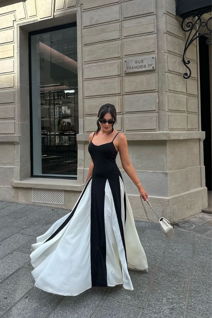 Eliana | Robe Maxi à Panneaux Élégants
