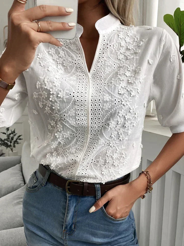 Leah™ - Élégante Blouse Classique