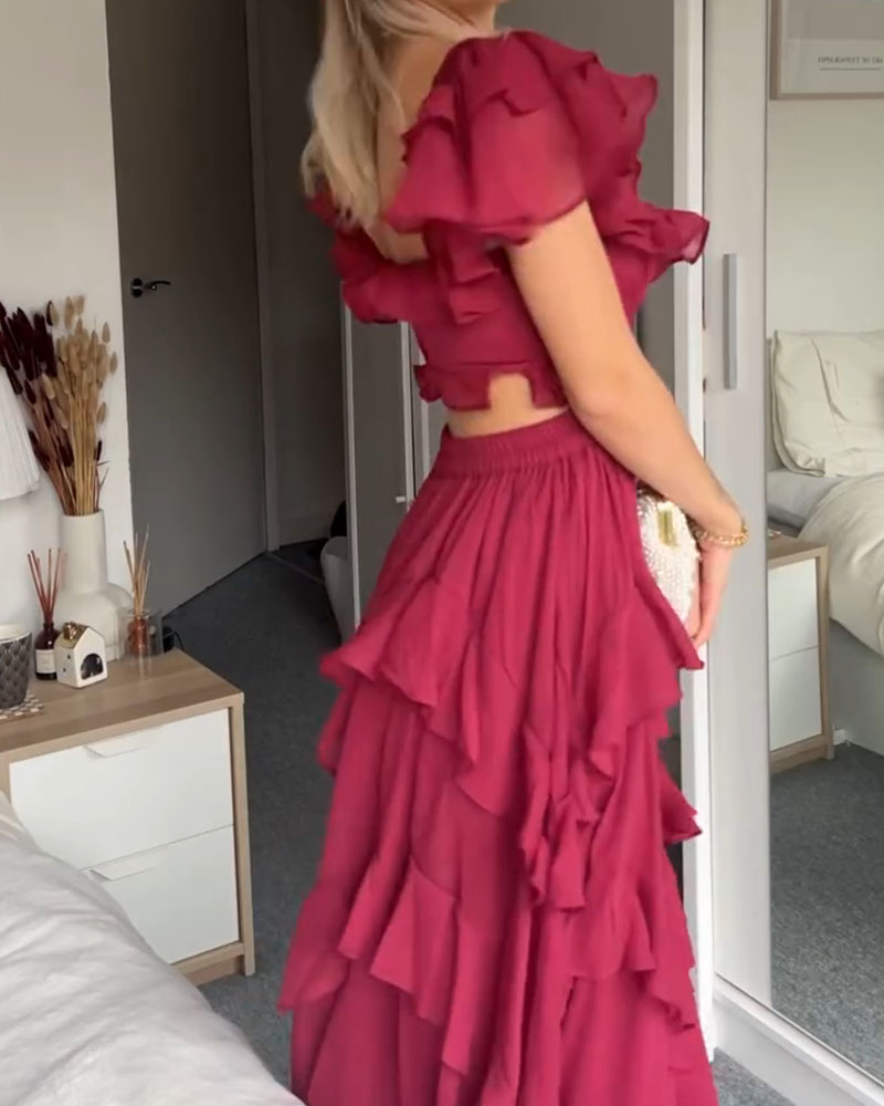 Quinlan - Robe Chic Taille Haute avec Finitions en Dentelle